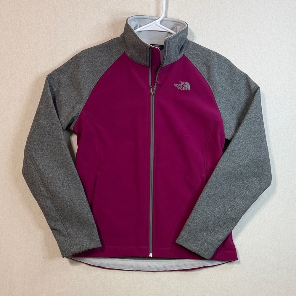 The North Face Women's Jacket - Magenta and Gray